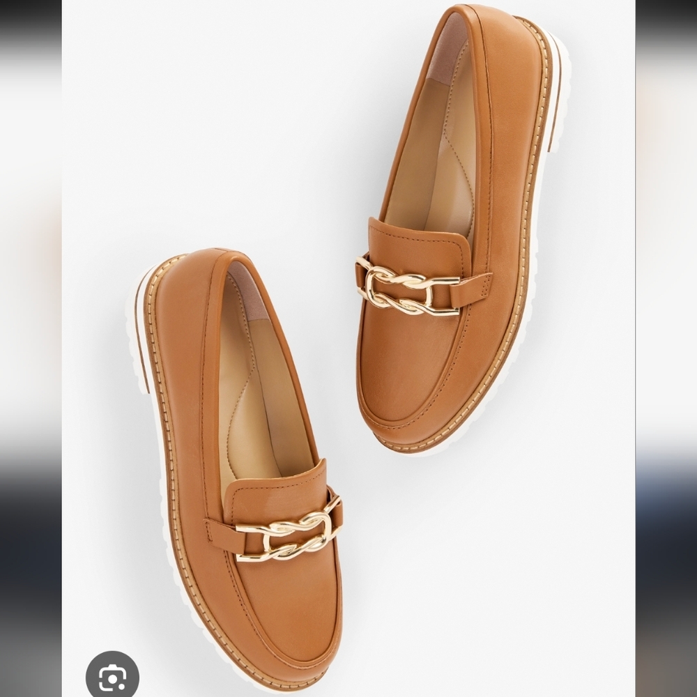 Talbots Laura Link Nappa Loafers Size Women's 9M